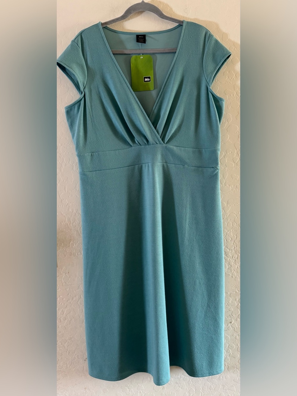 REI, XL, spa blue touring knit dress